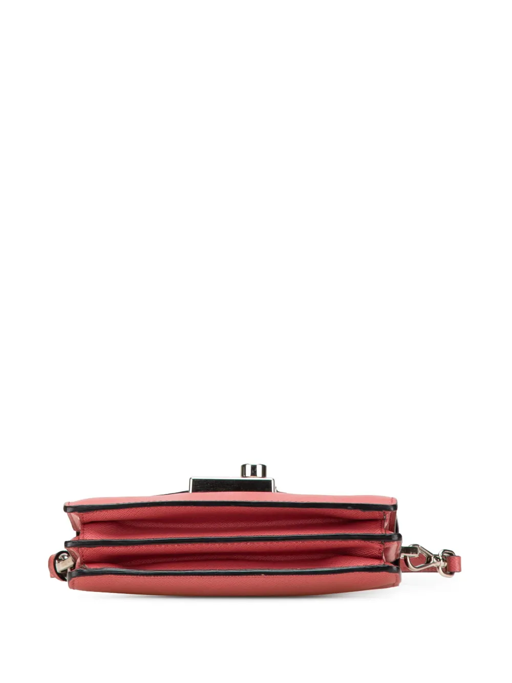 Pre-owned Prada 2013-2024 Mini Saffiano Lux Sound Satchel In Pink