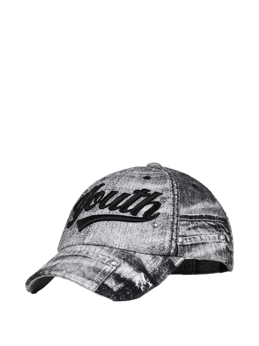 Andersson Bell Denim-effect Embroidered Cap