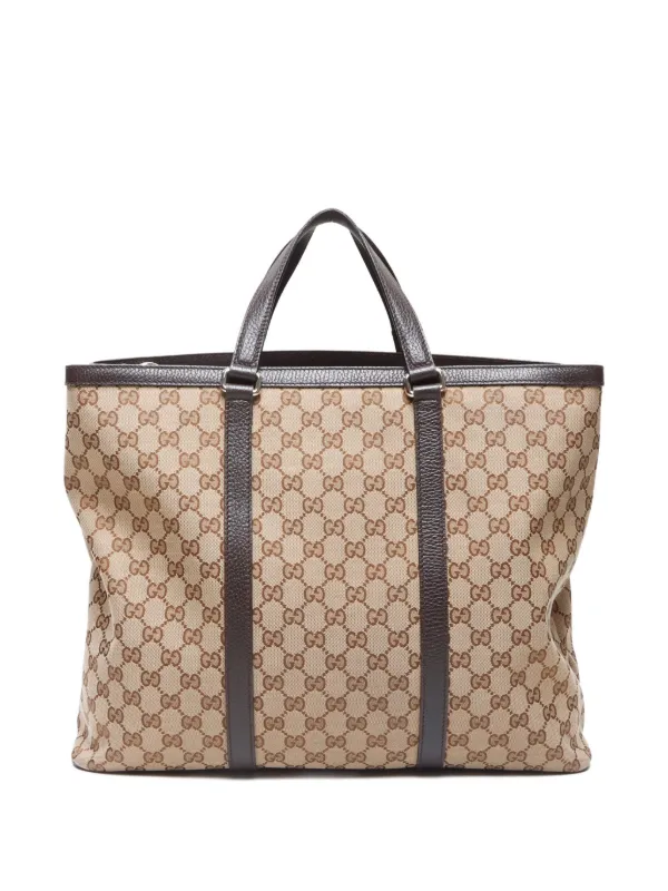 Gucci Pre-Owned 2000-2020 GG-canvas Tote Bag Brown FARFETCH IN
