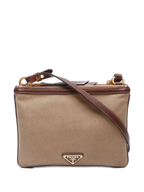 Prada Pre-Owned 2010-2020 logo-jacquard shoulder bag 