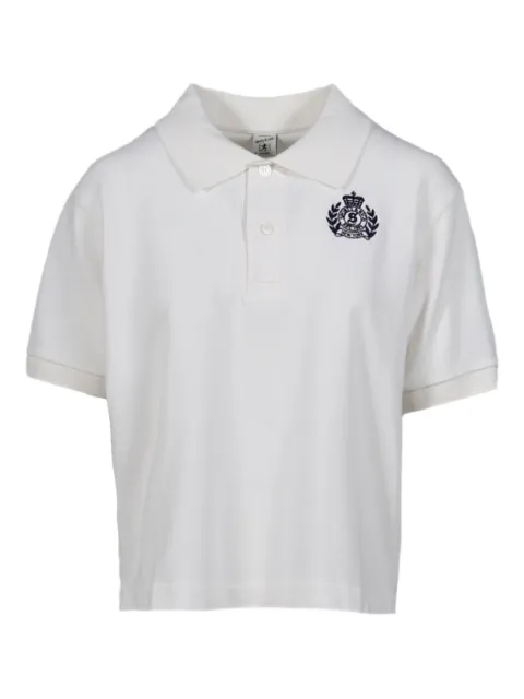 Sporty & Rich crest-embroidered polo shirt