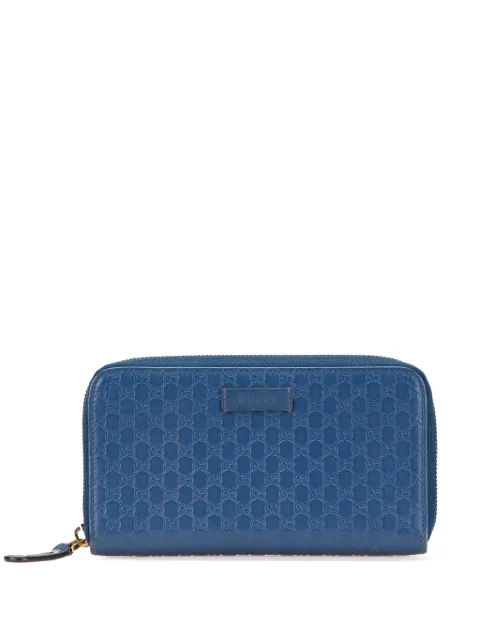 Gucci Pre-Owned 2000-2015 Microguccissima Zip Around Wallet long wallets
