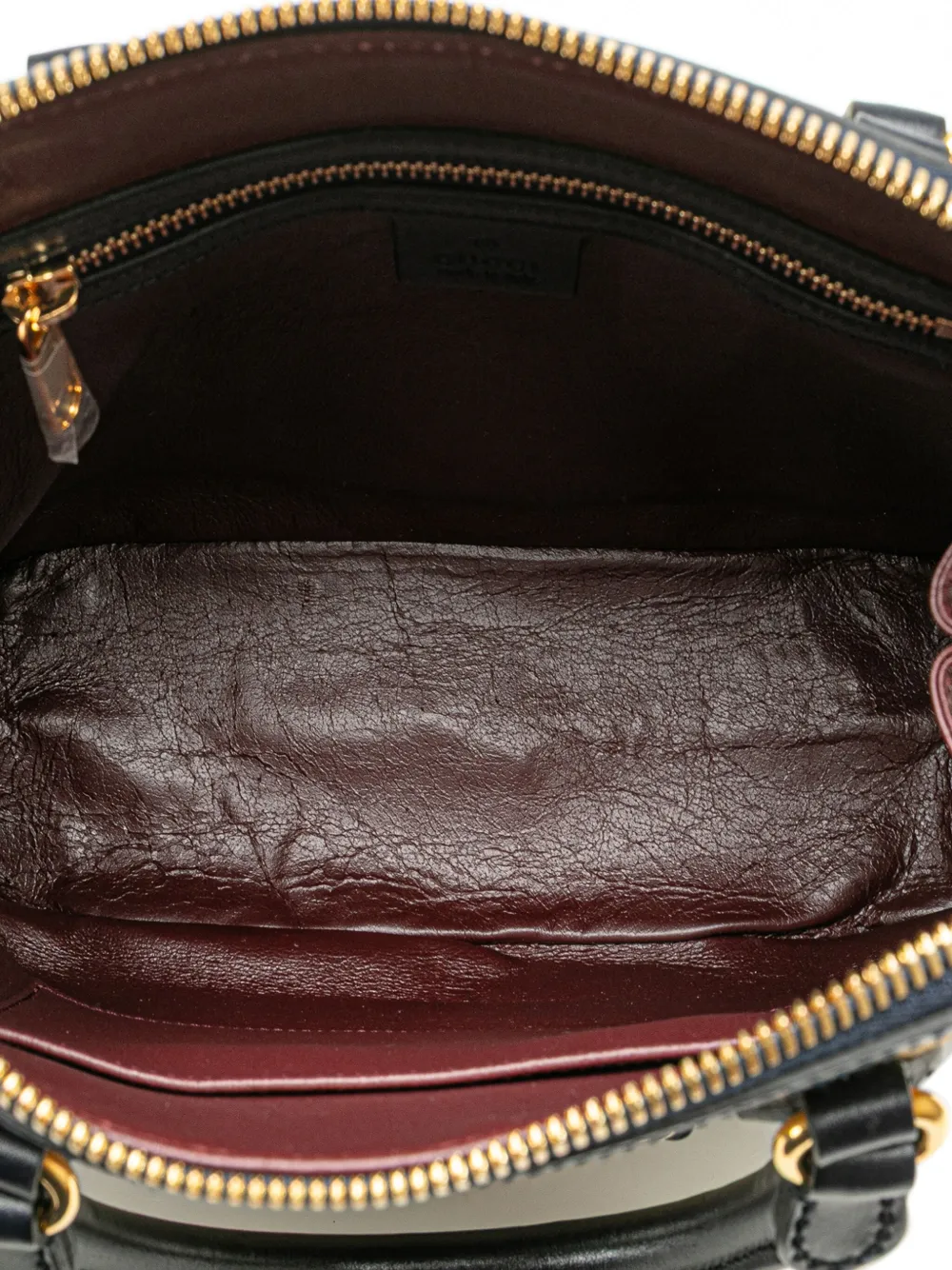 Pre-owned Gucci 2016-present Small Canvas Horsebit 1955 Satchel