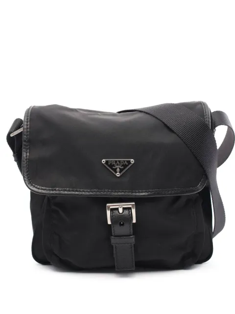 Prada Pre-Owned bolsa crossbody estilo mensajero Tessuto con cierre y hebilla 2000-2013