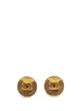 CHANEL Pre-Owned 1993 Gold Plated CC Clip on Earrings costume earrings