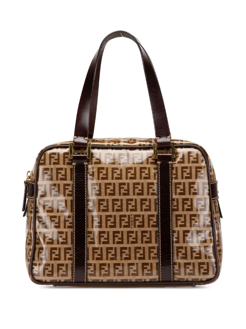 Fendi Pre-Owned 2010-2024 Zucchino Crystal handbag | Brown | Image 1