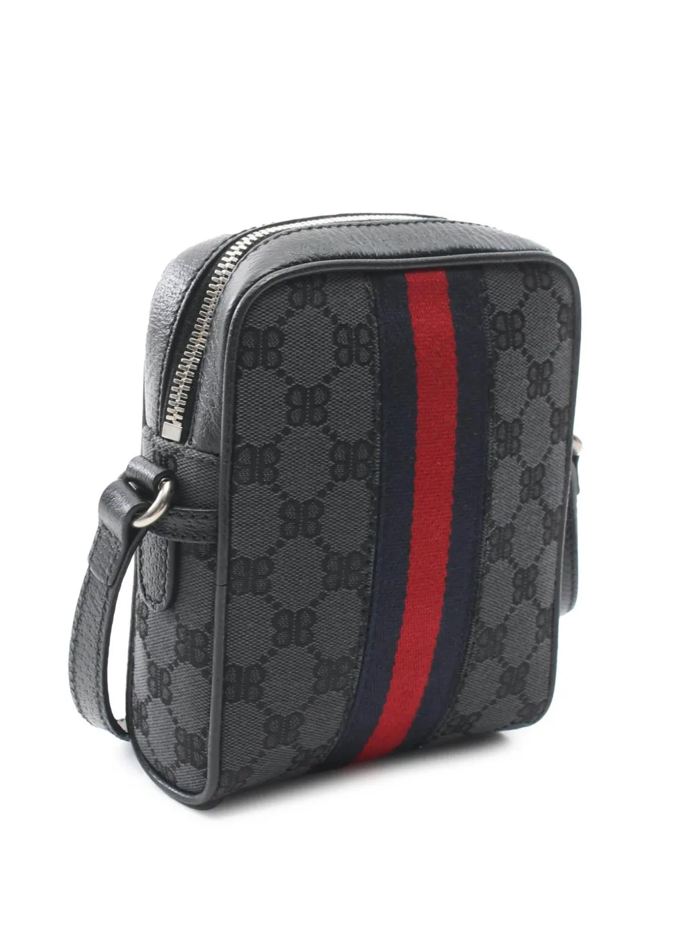 Pre-owned Balenciaga 2016-2024 The Hacker Project Mini Bb Supreme Web Ophidia Crossbody Bag