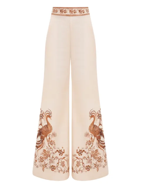 ZIMMERMANN pantalones con diseño bordado