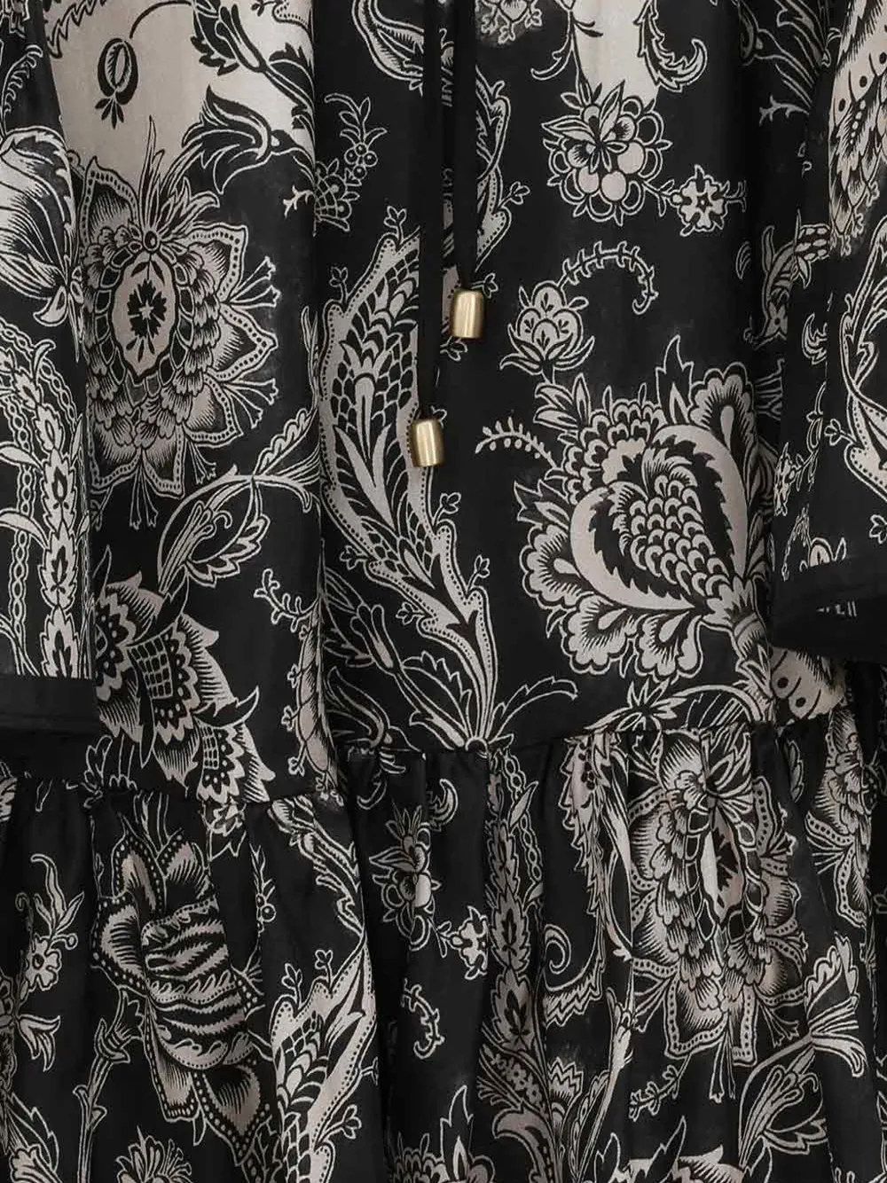 ZIMMERMANN paisley-print ruffled dress - Beige