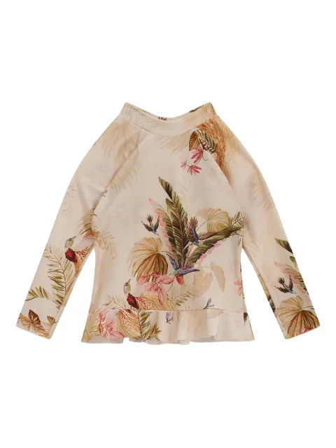 ZIMMERMANN Kids Rhiannon frilled rash guard