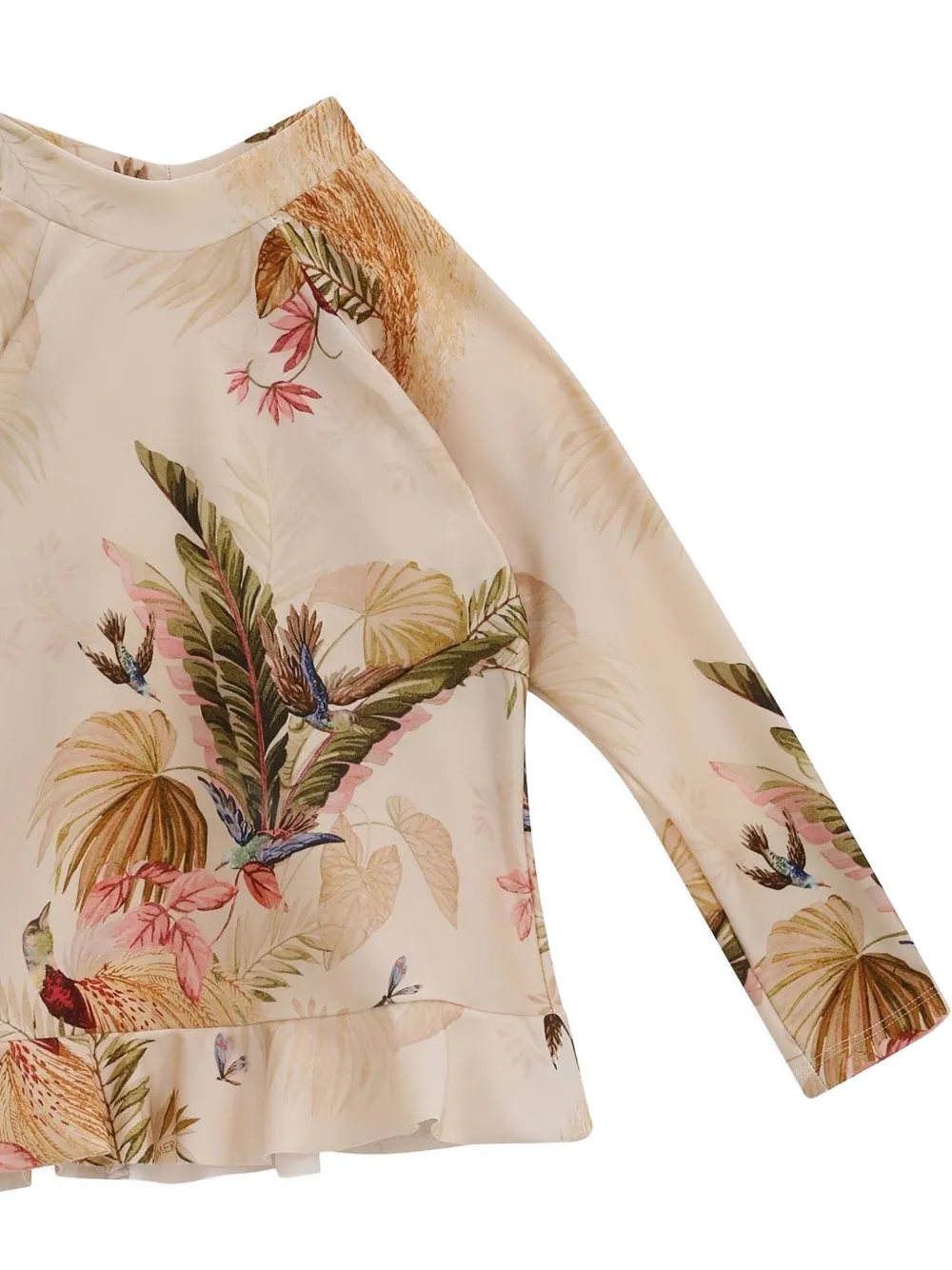ZIMMERMANN Kids Rhiannon top met franje Beige