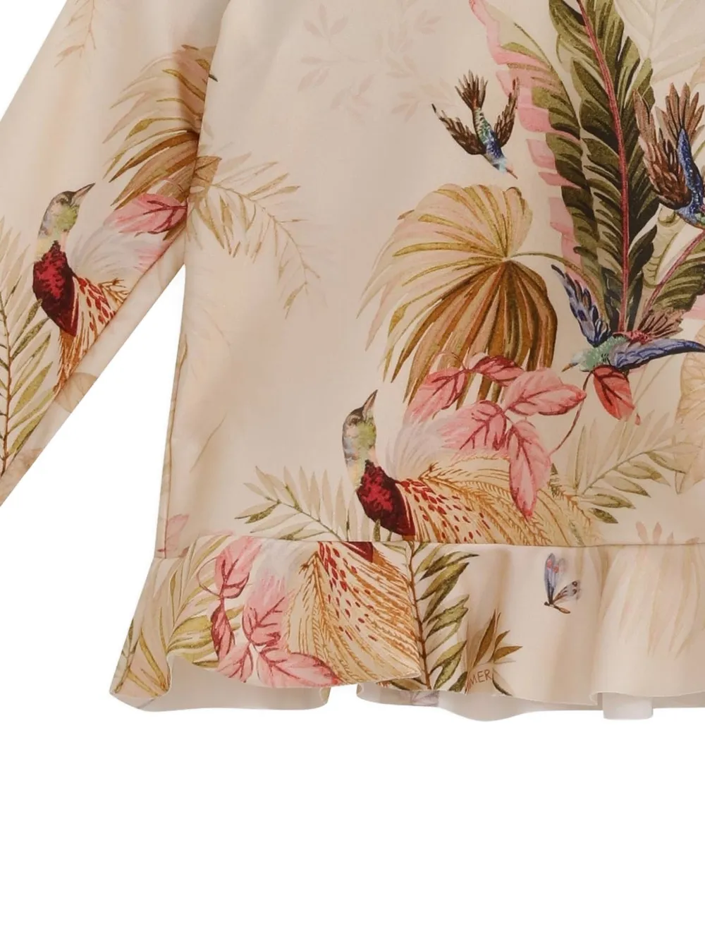 ZIMMERMANN Kids Rhiannon top met franje Beige