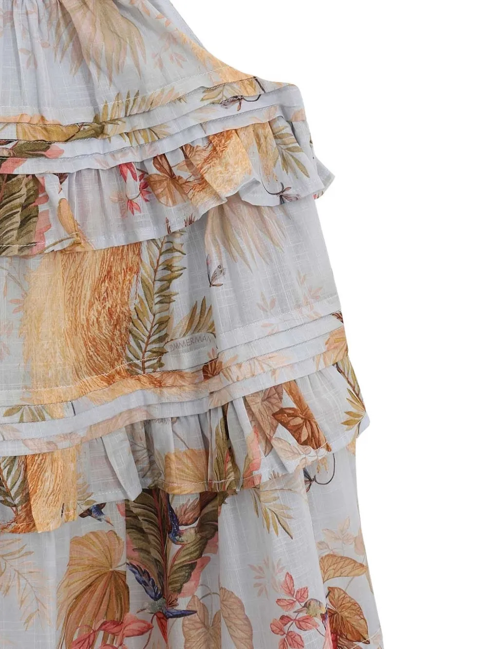 ZIMMERMANN Kids Rhiannon jurk Blauw