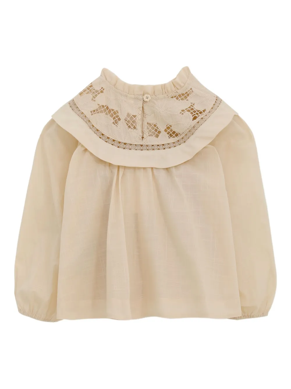 ZIMMERMANN Kids Lucky Kids Broderie shirt Beige