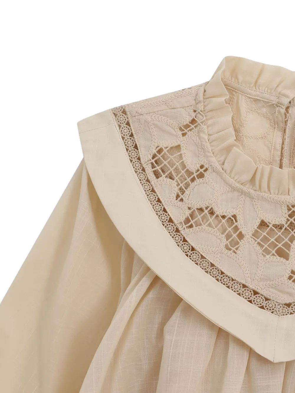 ZIMMERMANN Kids Lucky Kids Broderie shirt Beige