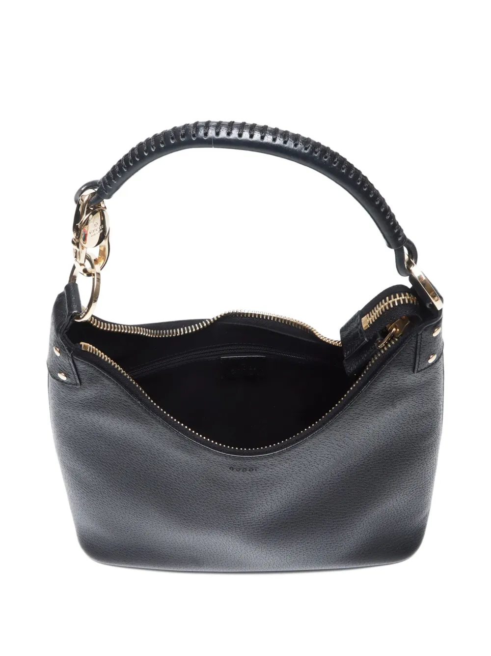 Pre-owned Gucci 2000-2020 Leather Shoulder Bag In Black