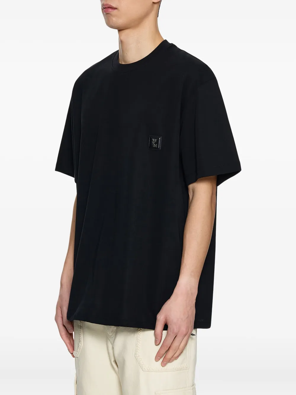 Wooyoungmi String T-shirt Zwart