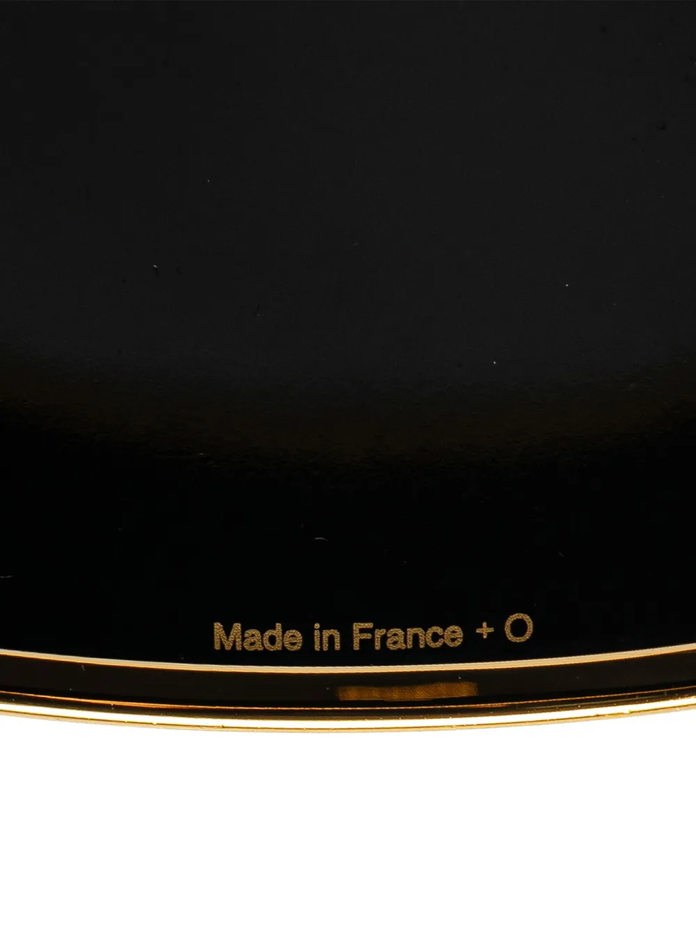 Pre-owned Hermes 2010-2024 Extra Wide Brandebourgs Enamel Bangle 70 Costume Bracelet In Brown