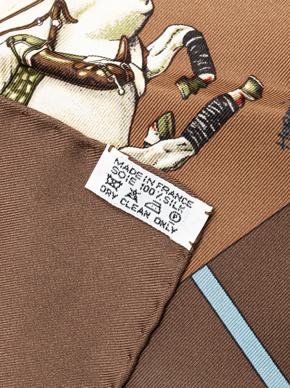 Hermès Pre-Owned 20th Century Le Monde du Polo Pocket Square Silk Scarf scarves | Image 2