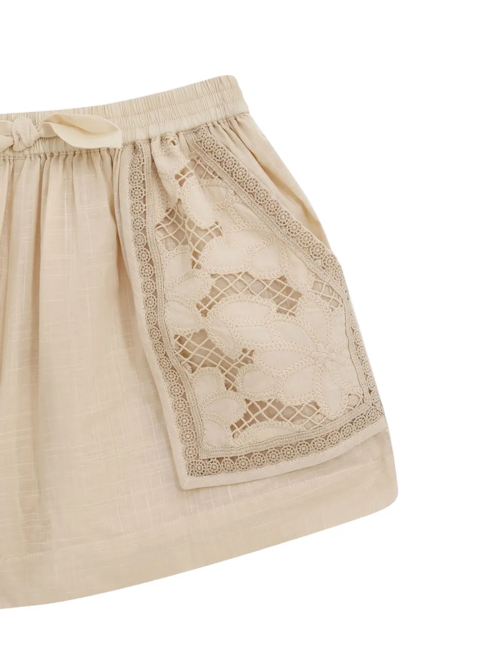 ZIMMERMANN Kids Lucky shirt en shorts Beige