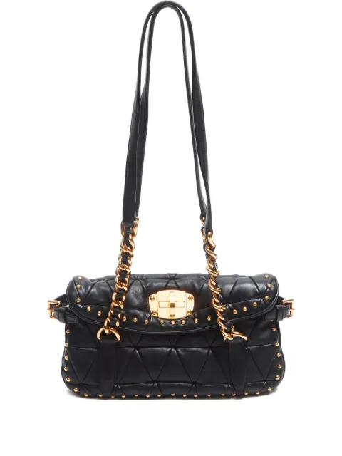 Miu Miu Pre-Owned 2000-2015 stud-detail shoulder bag 