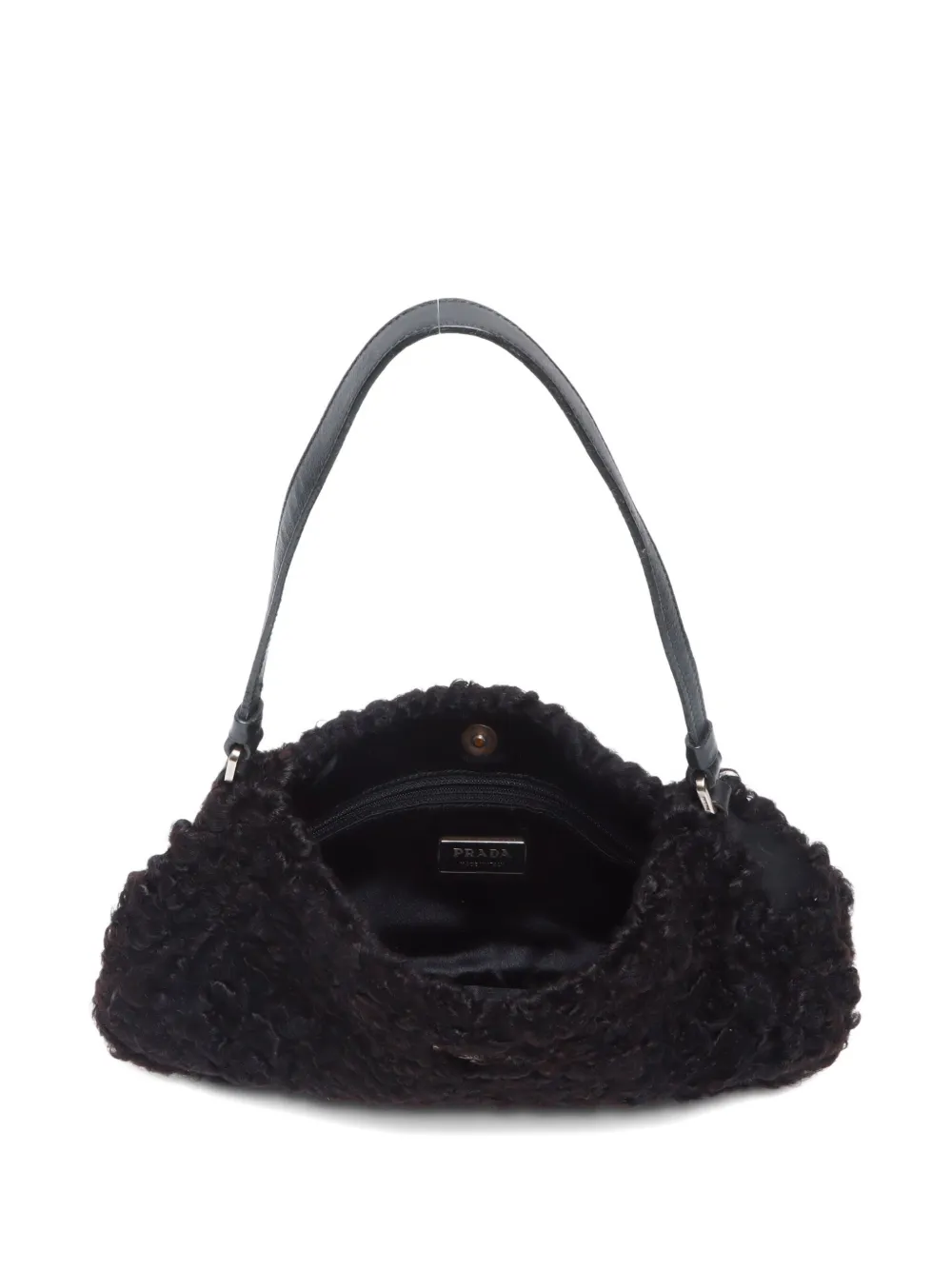 Pre-owned Prada 2000-2015 Triangle-logo Shoulder Bag In Black