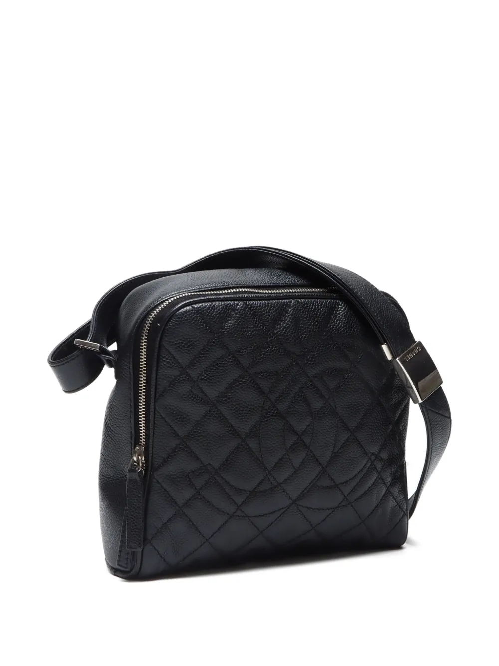Pre-owned Chanel 2008-2009 Cc Mark Shoulder Bag In Black