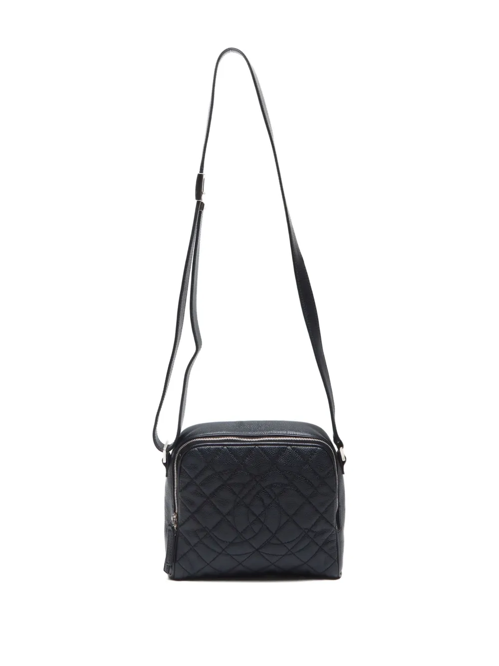 Pre-owned Chanel 2008-2009 Cc Mark Shoulder Bag In Black