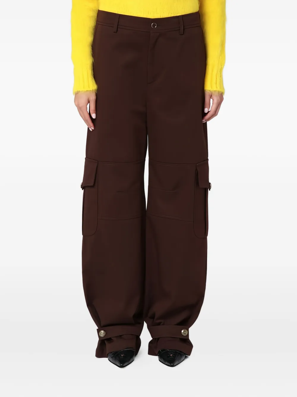 Moschino Cargo broek Geel