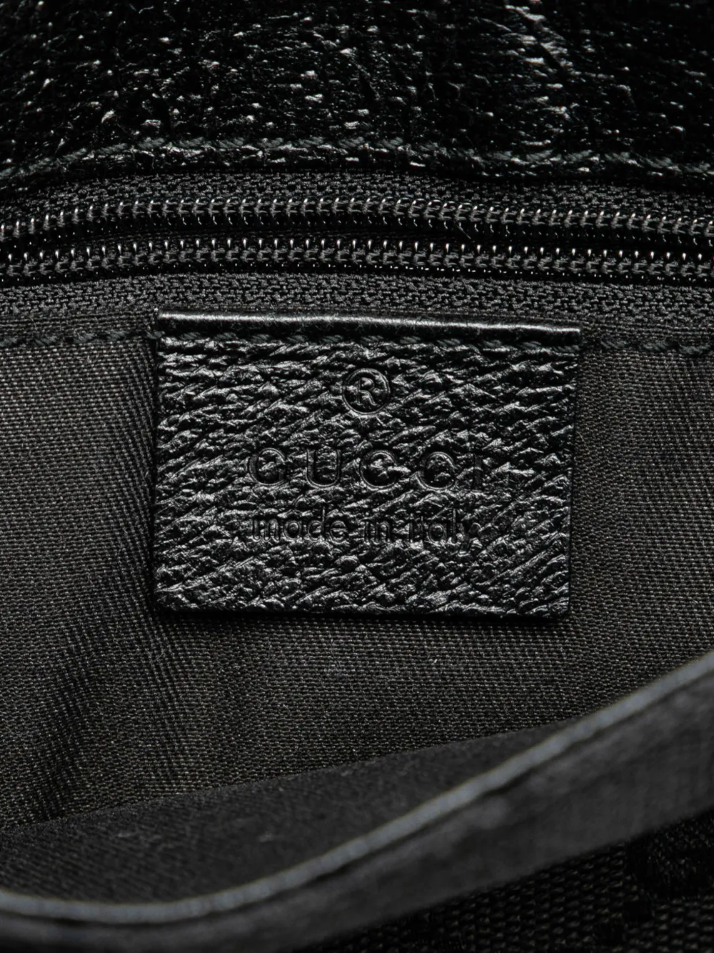Pre-owned Gucci 2000-2015 Gg Canvas Belt Bag In Black