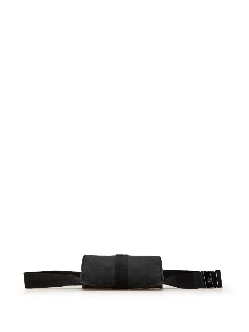 Pre-owned Gucci 2000-2015 Gg Canvas Belt Bag In Black