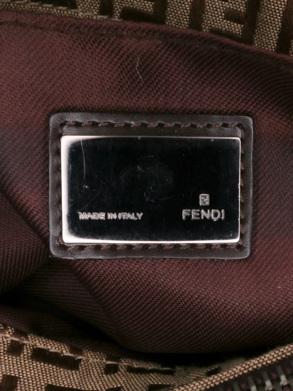 Pre-owned Fendi 2000-2010 Zucchino Canvas Tote Bag