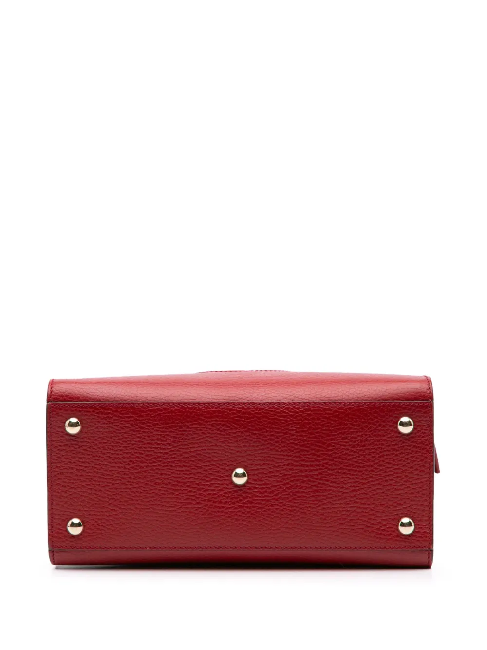 Pre-owned Gucci 2016-2024 Medium Dollar Calf Soho Top Handle Convertible Tote Satchel In Red
