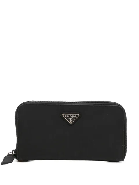 Prada Pre-Owned 2000-2013 Tessuto Zip Around Wallet long wallets