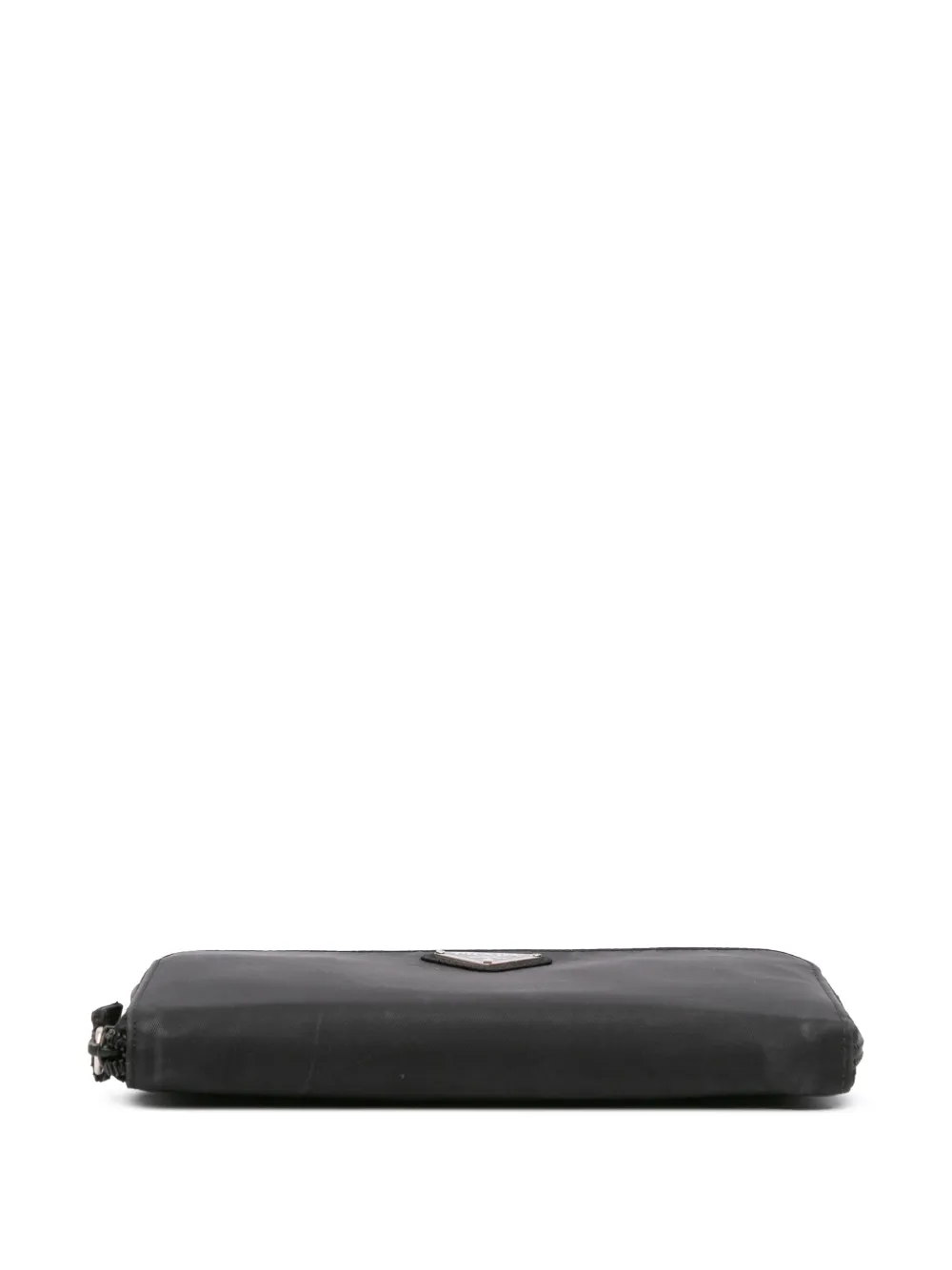 Pre-owned Prada 2000-2013 Tessuto Zip Around Wallet Long Wallets