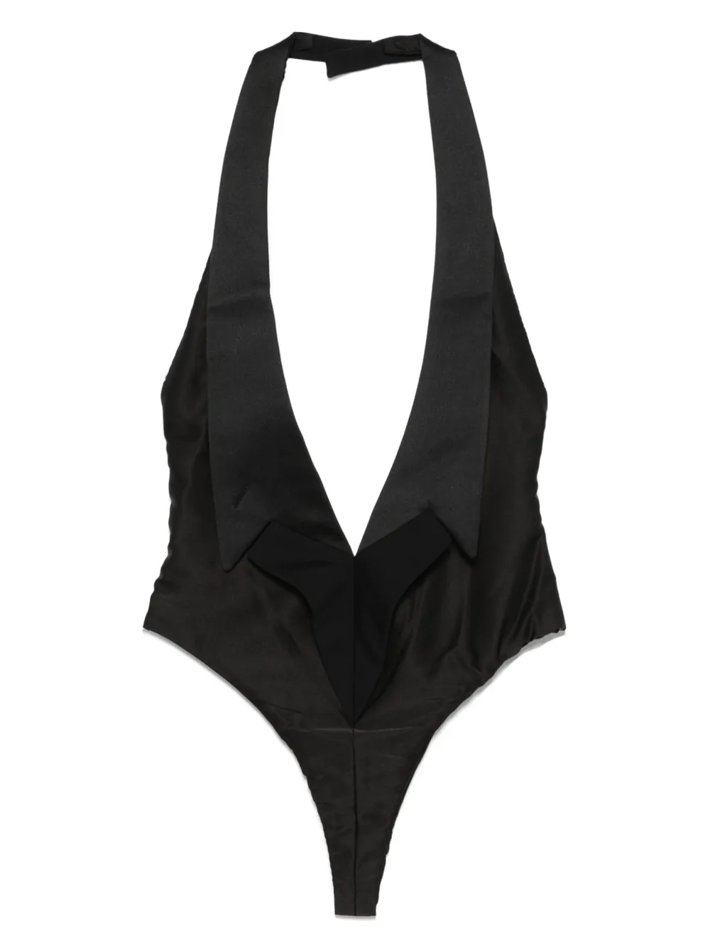 Woodward plunging V-neck bodysuit