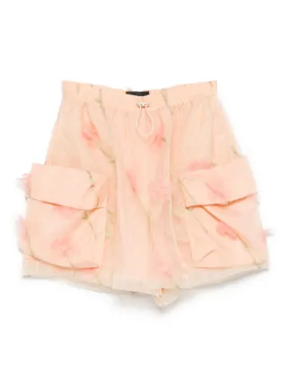 【関税込み】Simone Rocha ピンク Cargo Flap ショートパンツ Simone Rochaのピンク Cargo Flap ショートパンツがセール中