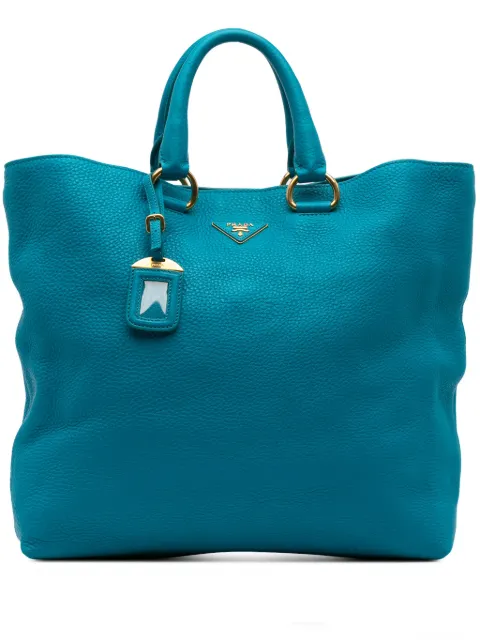 Prada Pre-Owned 2000-2024 Vitello Daino Open Convertible Tote satchel