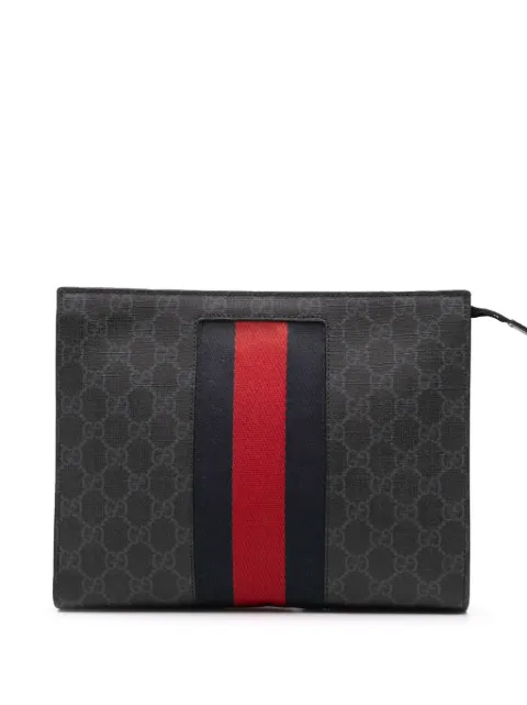 Gucci Pre-Owned شنطة كلاتش 'GG سوبريم ويب' 2000-2015