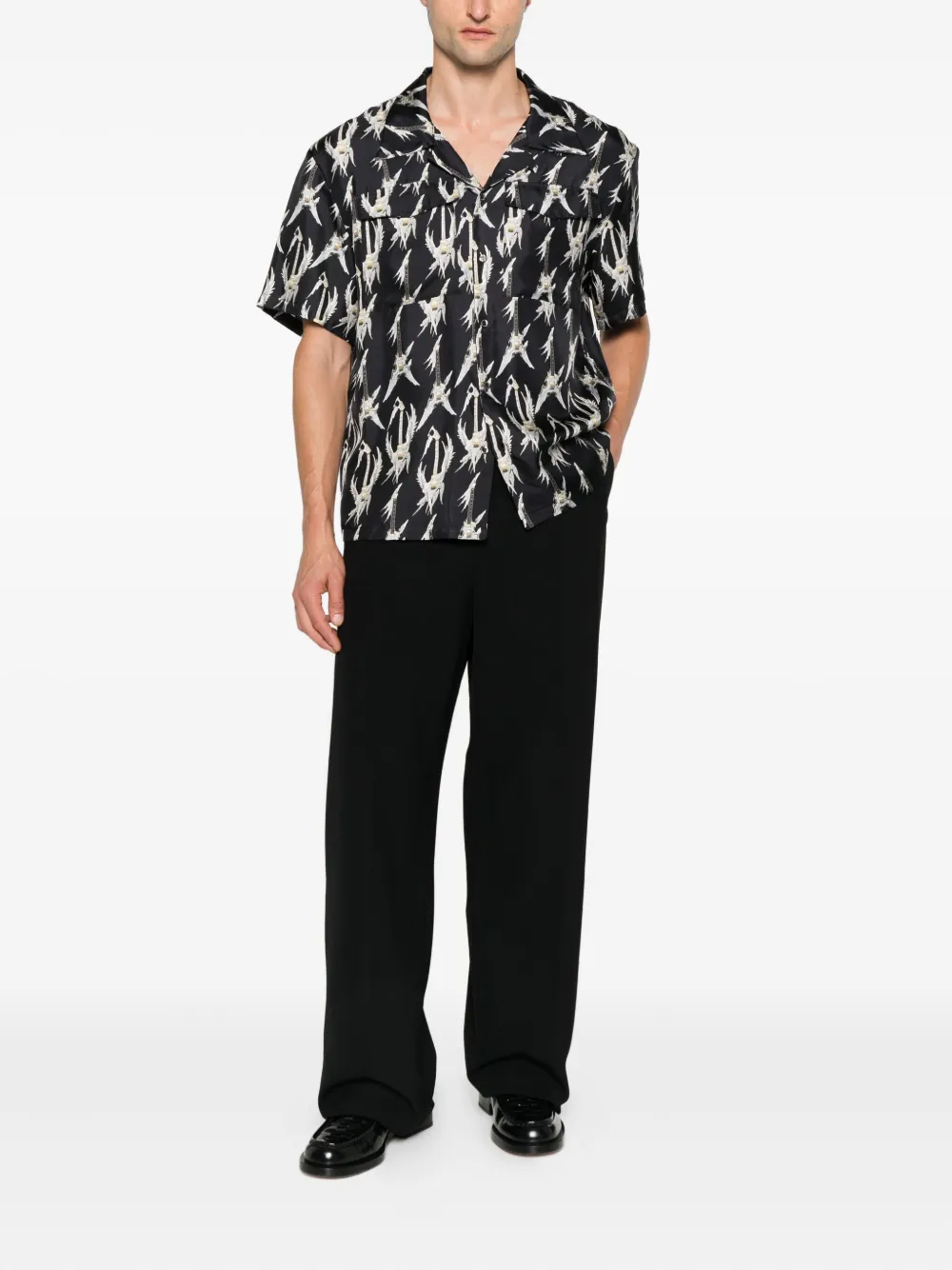 John Richmond guitar-print short-sleeves shirt | Image 2