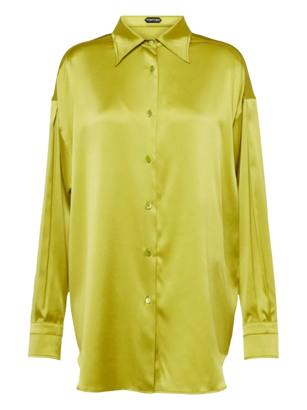 TOM FORD Satijnen blouse Groen