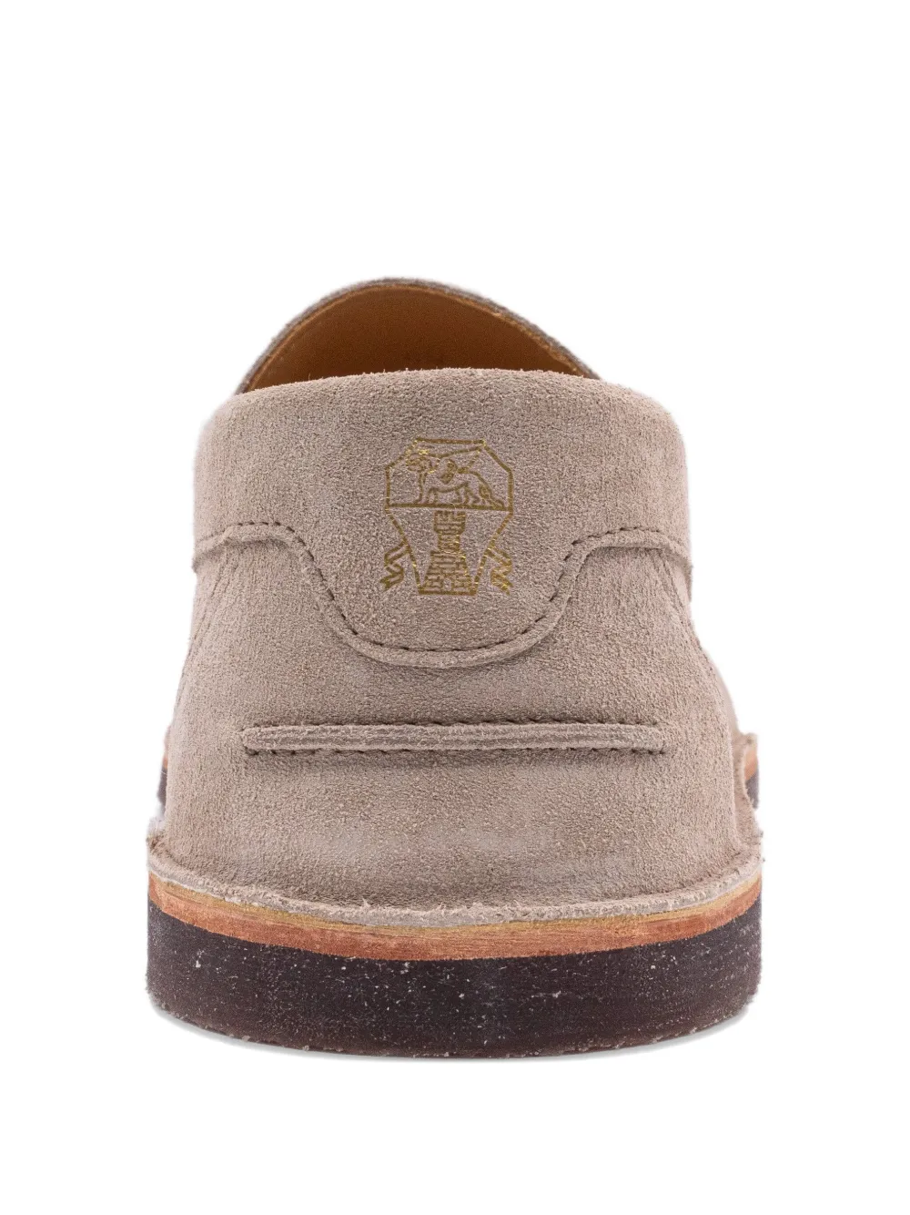 Brunello Cucinelli tassel-detail suede loafers Brown