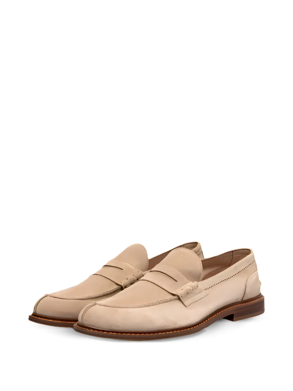 Brunello Cucinelli suede loafers - Beige