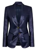 TOM FORD crocodile-embossed blazer - Purple