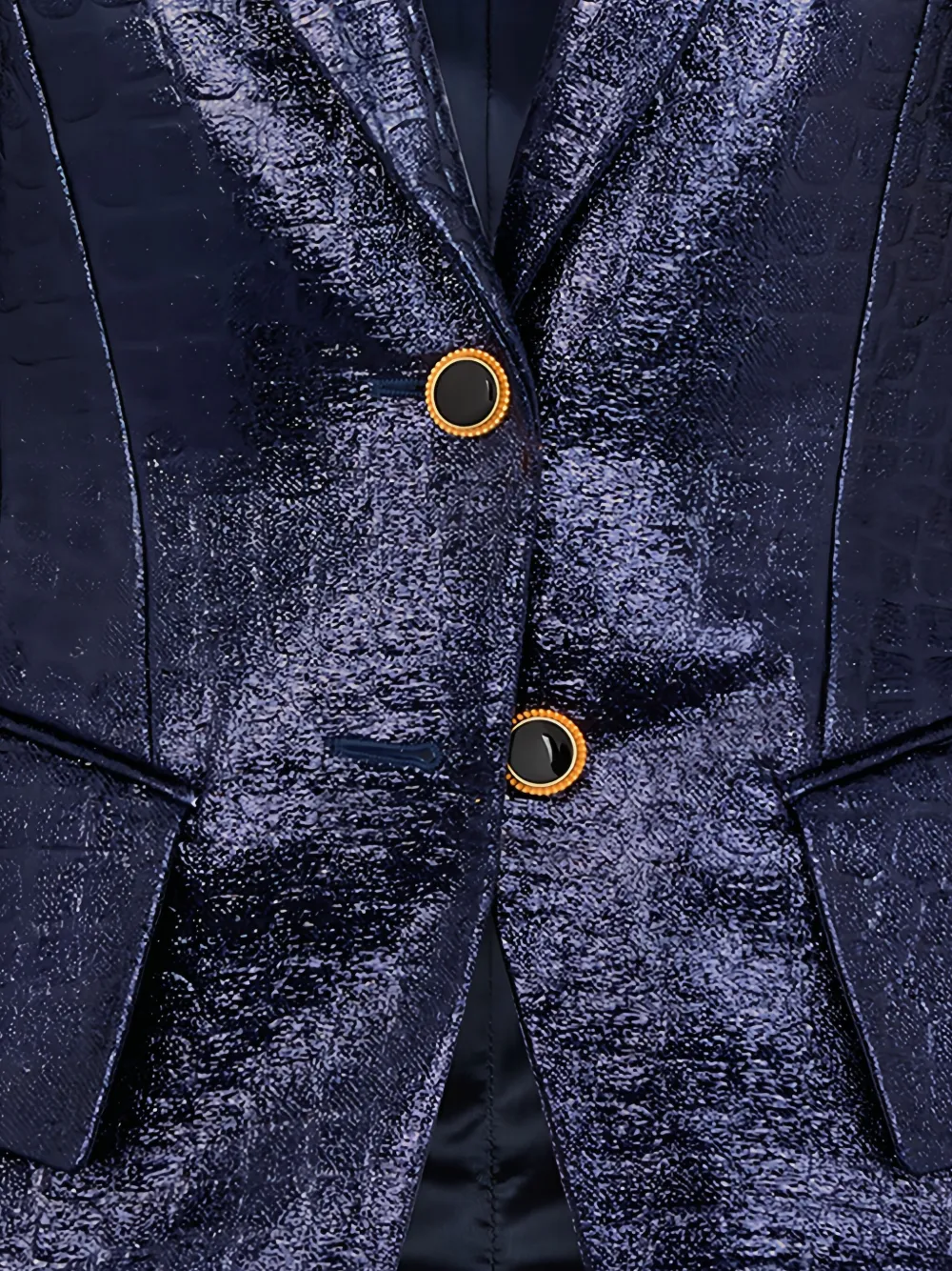 TOM FORD Blazer met krokodillen-reliëf Paars