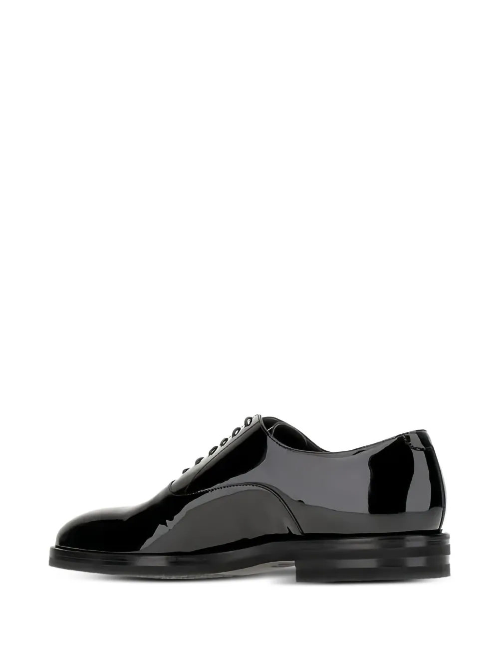 Brunello Cucinelli patent-finish leather shoes Black