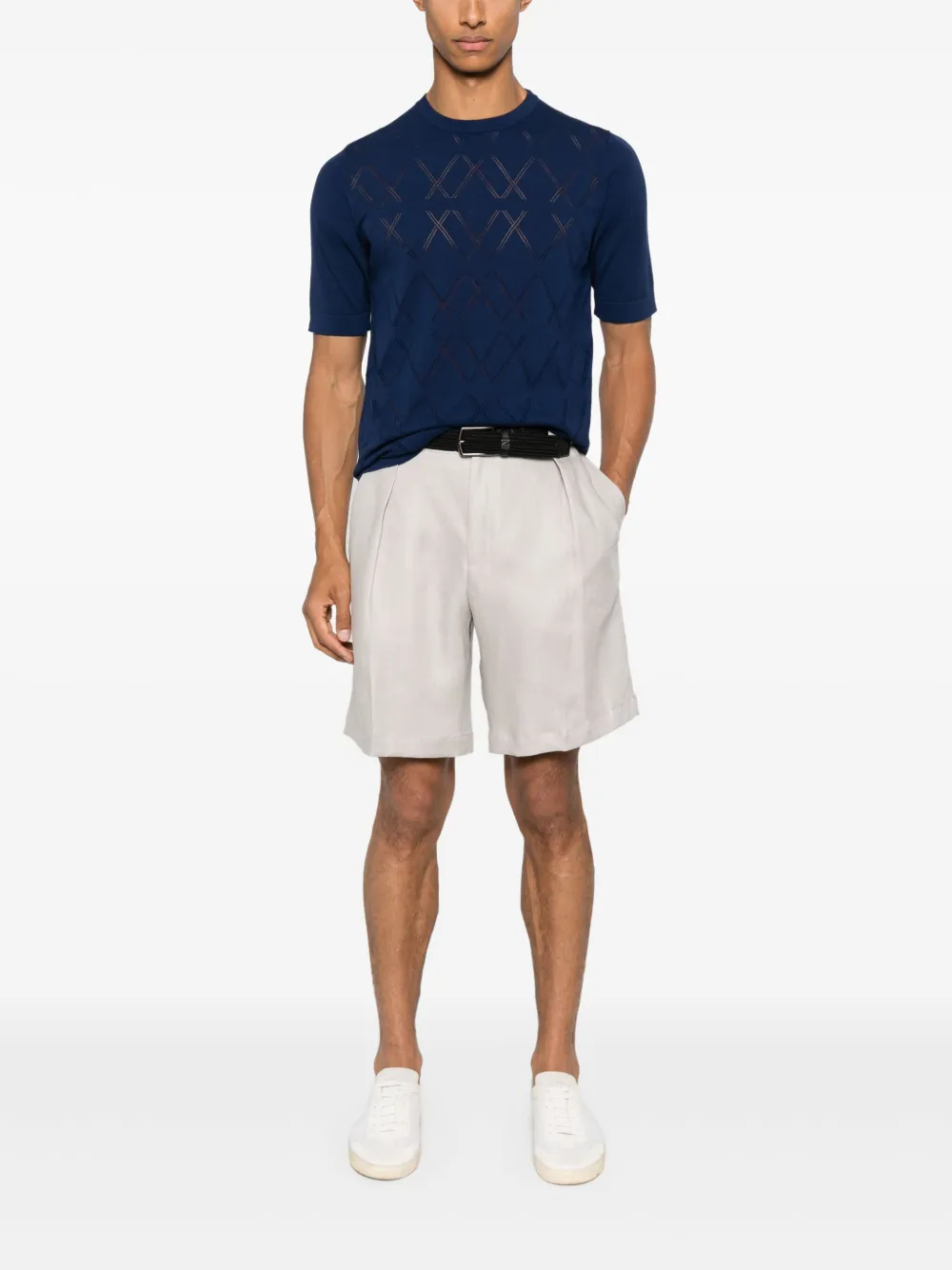 Malo cotton T-shirt - Blauw