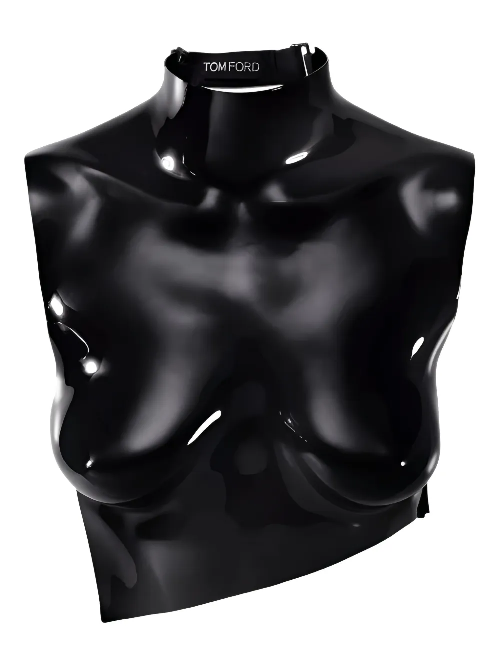 TOM FORD Top con placca seno anatomica - Nero