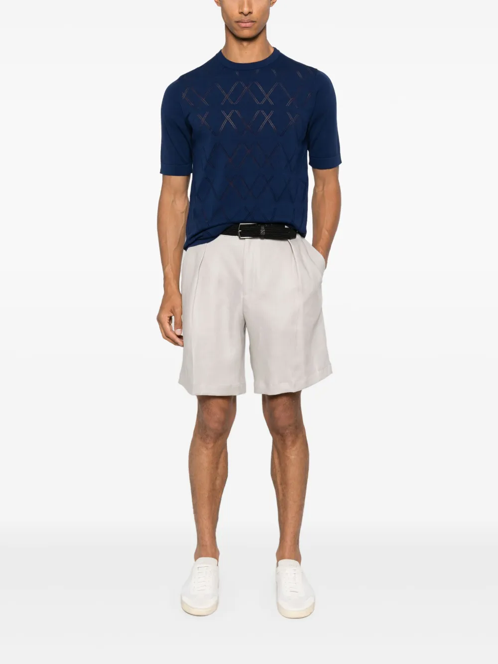 Briglia 1949 linen shorts - Beige