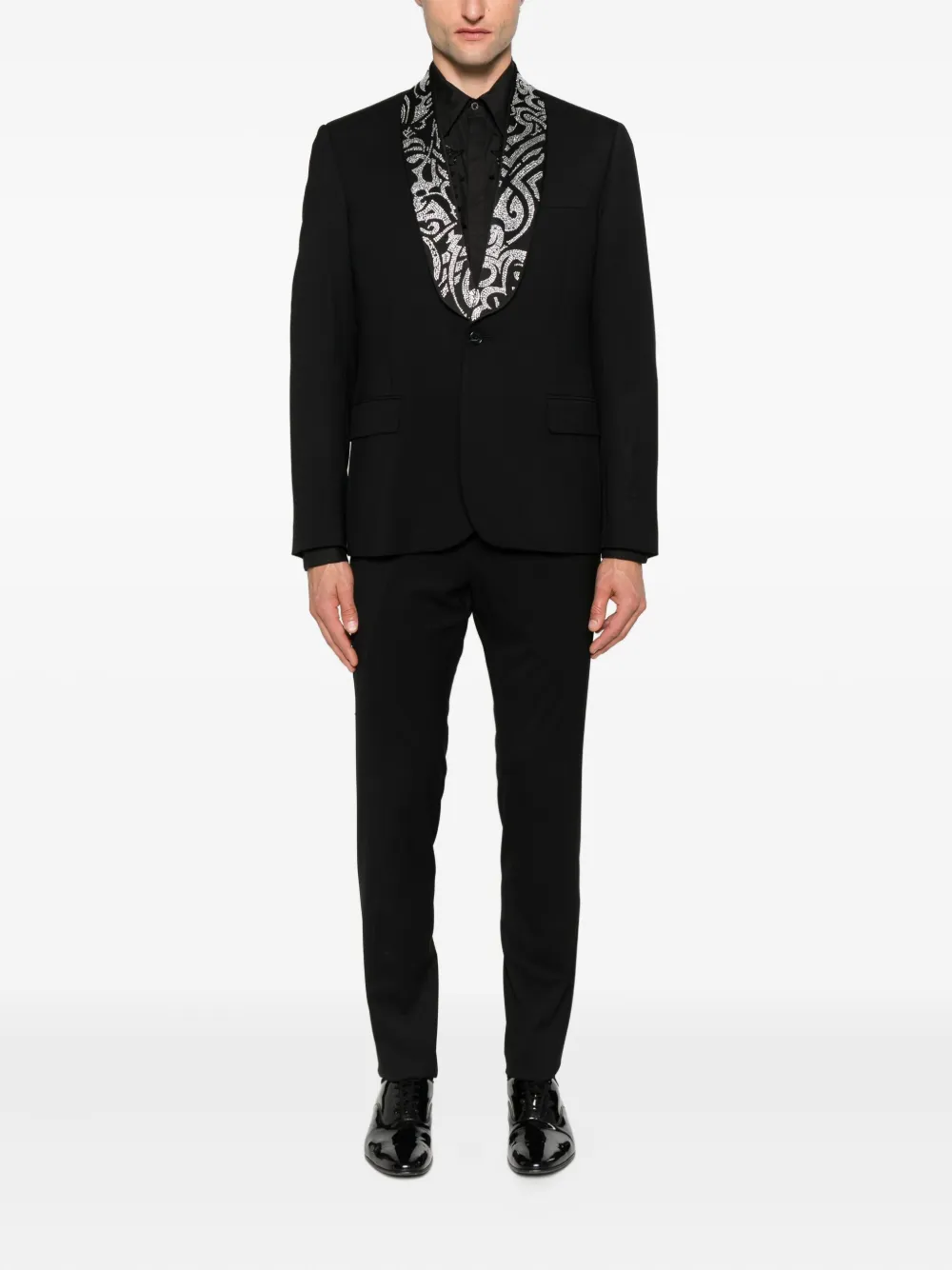 John Richmond floral-sequin embellished shirt | Image 2